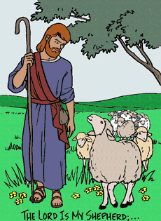 Psalm 23 Visual Aides (colored artwork)